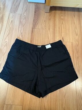 Abercrombie & Fitch Black Women's Linen Shorts